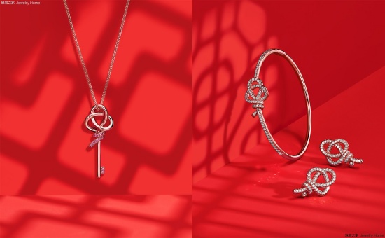 从左至右：Tiffany & Co. 蒂芙尼 Keys系列 全球限量款Woven 迷你钥匙项链.jpg